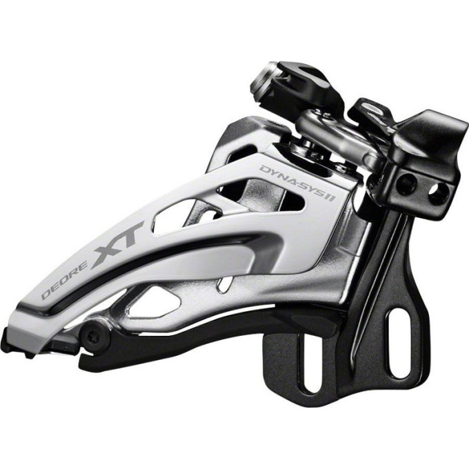 Переключатель передний SHIMANO XT, M8020-E, E ТИП БЕЗ BB ПЛАСТИНЫ, ДЛЯ 2X11, SIDE-SWING, ВЕРХНЯЯ ТЯГА IFDM8020E6X