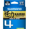 Леска плетёная SHIMANO KAIRIKI 4 PE 150 м зеленая 0,19 мм 11,6 кг LDM54TE1819015G
