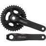 Система SHIMANO DEORE, M6000-2, 175 мм, интегрированный вал, 10 скоростей, 36/26T без каретки, черный EFCM6000EX66X