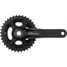 Система SHIMANO DEORE, M6000-2, 175 мм, интегрированный вал, 10 скоростей, 36/26T без каретки, черный EFCM6000EX66X