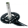 Система SHIMANO DEORE, M617, 170 мм, интегрированный вал, 36/22T без каретки, черный EFCM617CX62L