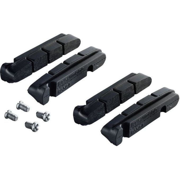 Вкладыш тормозной колодки, шоссейный, SHIMANO R55C4, 2 пары, для DA, ULTEGRA, 105, Y8L298062
